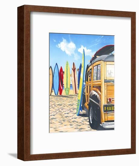 Beach Cruiser Kids-Scott Westmoreland-Framed Art Print