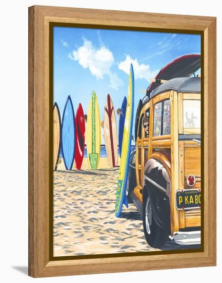 Beach Cruiser Kids-Scott Westmoreland-Framed Stretched Canvas