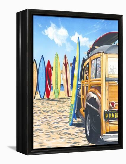 Beach Cruiser Kids-Scott Westmoreland-Framed Stretched Canvas