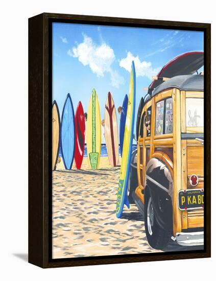 Beach Cruiser Kids-Scott Westmoreland-Framed Stretched Canvas