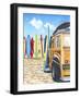 Beach Cruiser Kids-Scott Westmoreland-Framed Art Print