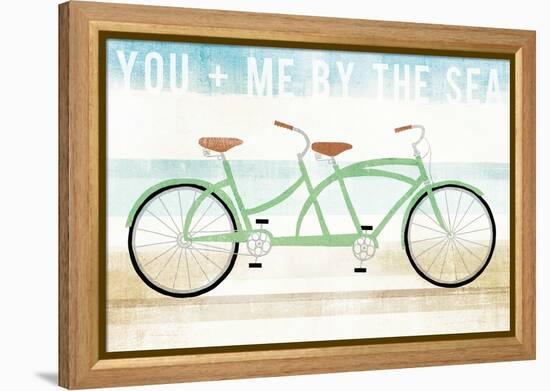 Beach Cruiser Tandem-Michael Mullan-Framed Stretched Canvas