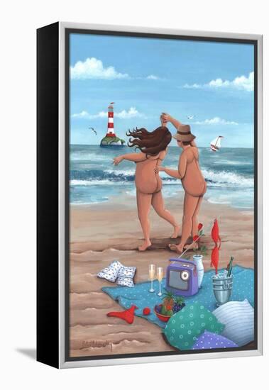 Beach Dance Variant 1-Peter Adderley-Framed Stretched Canvas