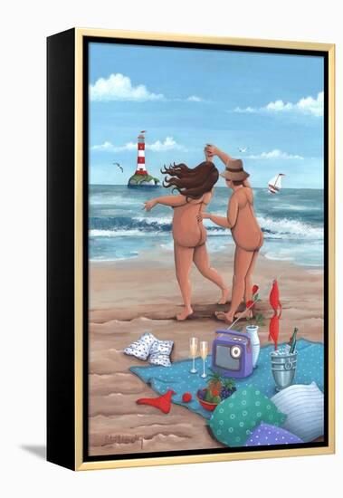 Beach Dance Variant 1-Peter Adderley-Framed Stretched Canvas