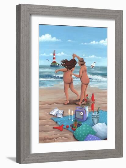 Beach Dance Variant 1-Peter Adderley-Framed Art Print