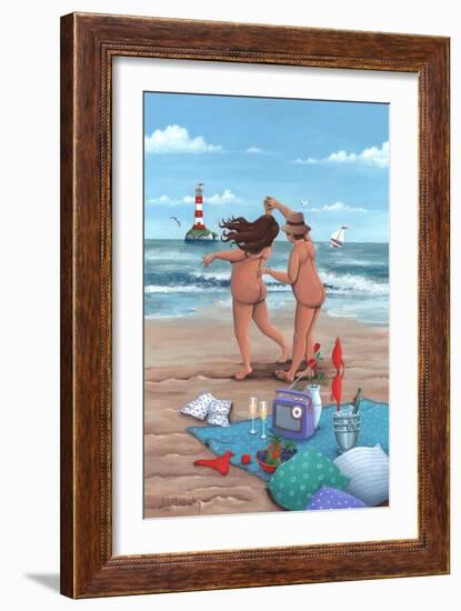 Beach Dance Variant 1-Peter Adderley-Framed Art Print