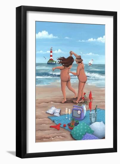 Beach Dance Variant 1-Peter Adderley-Framed Art Print