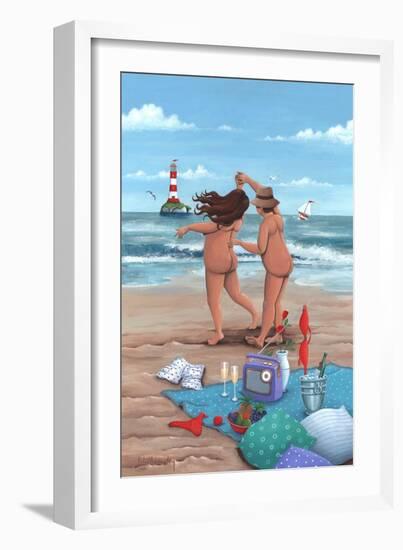 Beach Dance Variant 1-Peter Adderley-Framed Art Print