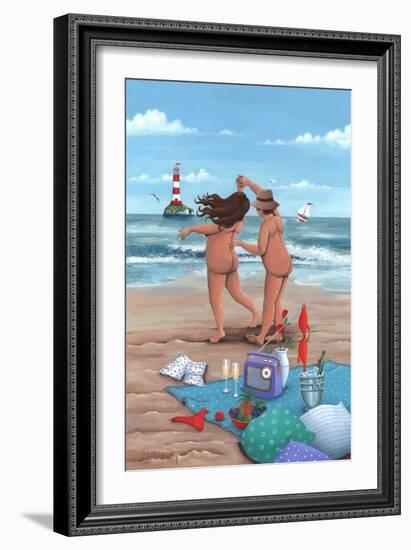 Beach Dance Variant 1-Peter Adderley-Framed Art Print