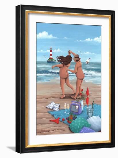 Beach Dance Variant 1-Peter Adderley-Framed Art Print