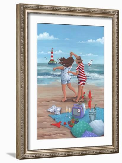 Beach Dance-Peter Adderley-Framed Art Print