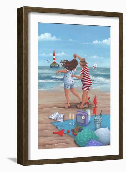 Beach Dance-Peter Adderley-Framed Art Print