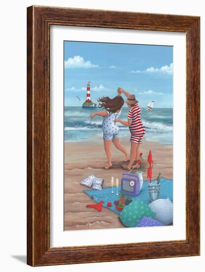 Beach Dance-Peter Adderley-Framed Art Print