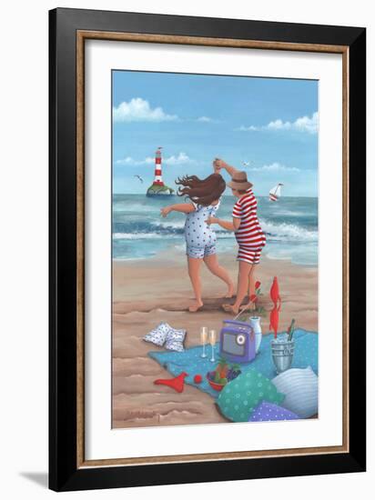 Beach Dance-Peter Adderley-Framed Art Print