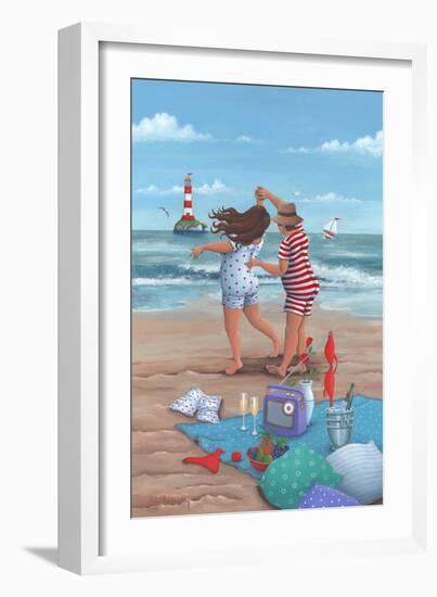 Beach Dance-Peter Adderley-Framed Art Print