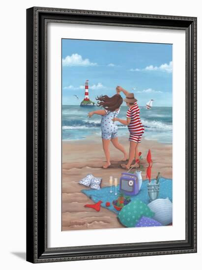 Beach Dance-Peter Adderley-Framed Art Print