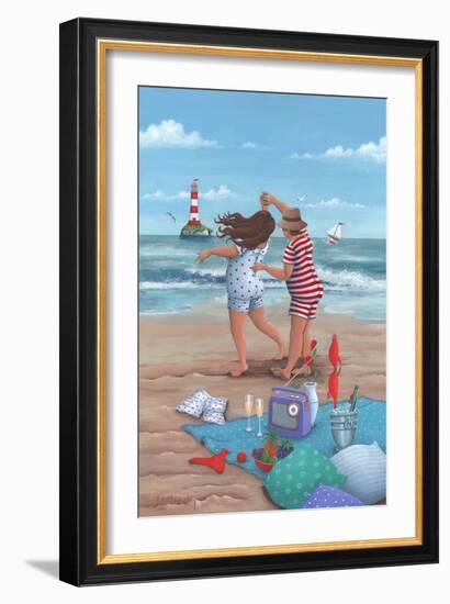 Beach Dance-Peter Adderley-Framed Art Print