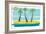 Beach Day Palms 1-Jan Weiss-Framed Art Print