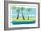 Beach Day Palms 1-Jan Weiss-Framed Art Print