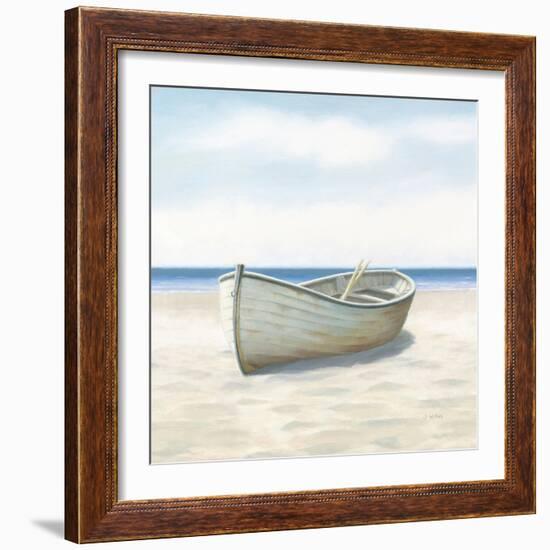 Beach Days I No Fence Flowers Crop-James Wiens-Framed Art Print