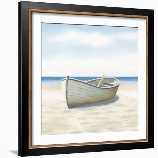 Beach Days I No Fence Flowers Crop-James Wiens-Framed Art Print