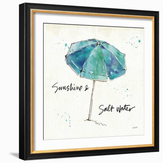 Beach Divas IX Aqua-Anne Tavoletti-Framed Art Print