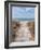 Beach Entry Path with Posts-Mary Lou Johnson-Framed Photo