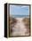 Beach Entry Path with Posts-Mary Lou Johnson-Framed Stretched Canvas