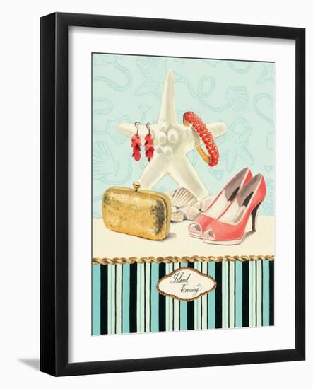 Beach Fashion Island Evening-Marco Fabiano-Framed Art Print