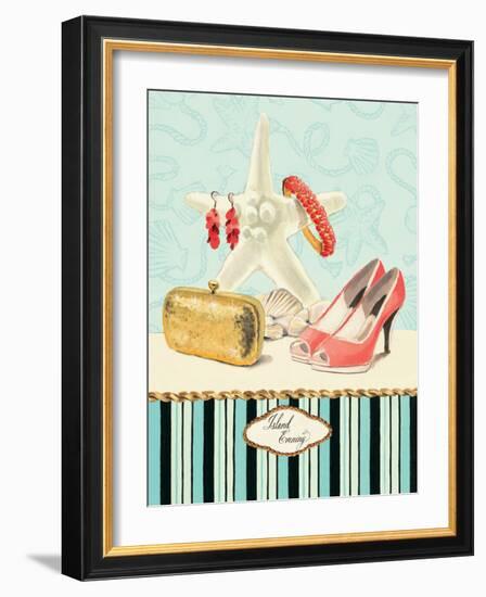 Beach Fashion Island Evening-Marco Fabiano-Framed Art Print