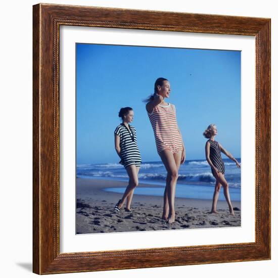 Beach Fashions-Gordon Parks-Framed Premium Photographic Print