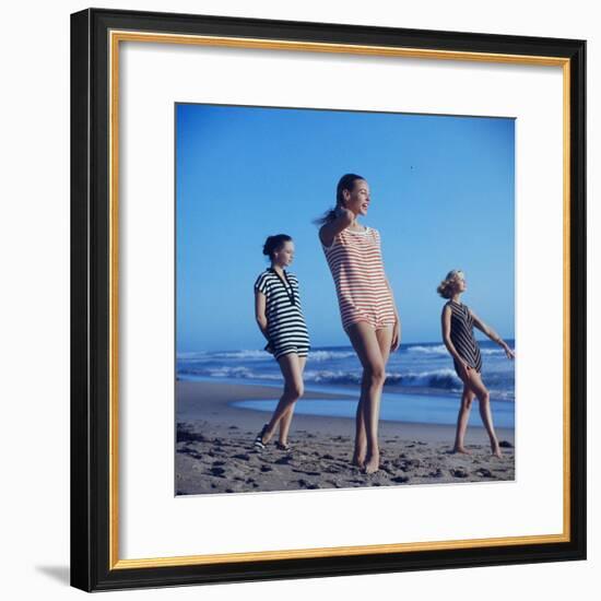 Beach Fashions-Gordon Parks-Framed Premium Photographic Print