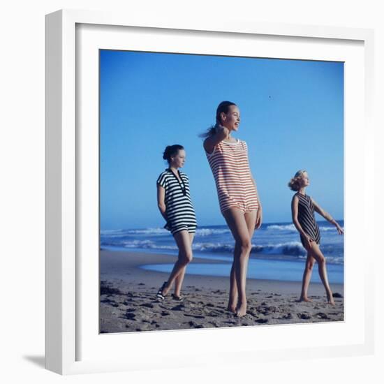 Beach Fashions-Gordon Parks-Framed Premium Photographic Print