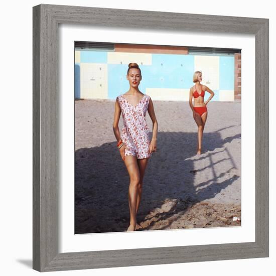 Beach Fashions-Gordon Parks-Framed Premium Photographic Print