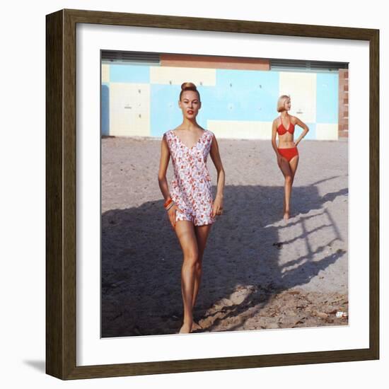 Beach Fashions-Gordon Parks-Framed Premium Photographic Print