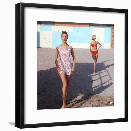 Beach Fashions-Gordon Parks-Framed Premium Photographic Print
