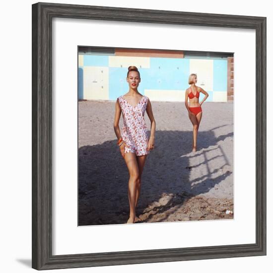 Beach Fashions-Gordon Parks-Framed Premium Photographic Print