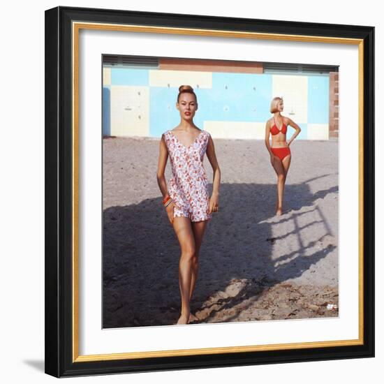 Beach Fashions-Gordon Parks-Framed Premium Photographic Print