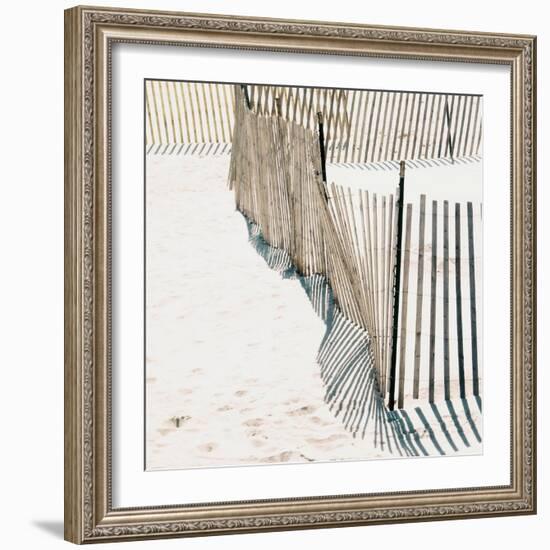 Beach Fence I-Nicholas Biscardi-Framed Art Print