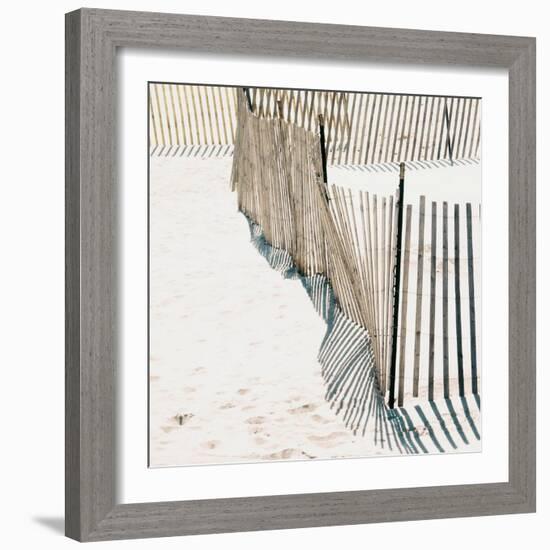 Beach Fence I-Nicholas Biscardi-Framed Art Print