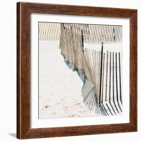 Beach Fence I-Nicholas Biscardi-Framed Art Print