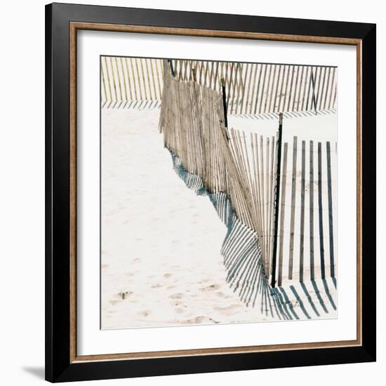 Beach Fence I-Nicholas Biscardi-Framed Art Print