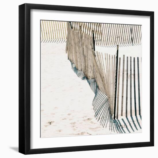 Beach Fence I-Nicholas Biscardi-Framed Art Print