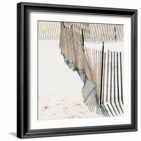 Beach Fence I-Nicholas Biscardi-Framed Art Print