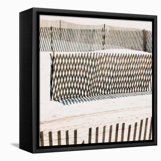 Beach Fence II-Nicholas Biscardi-Framed Stretched Canvas