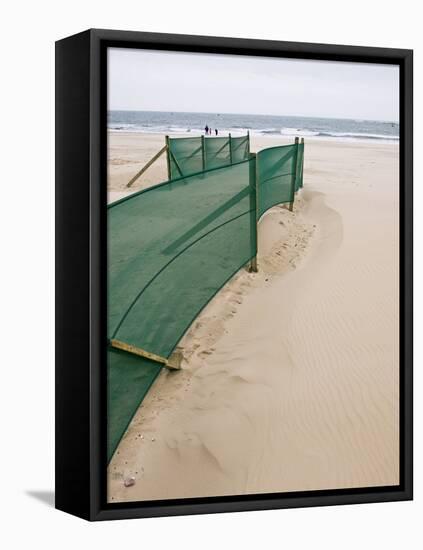 Beach Fence-Adrian Bicker-Framed Premier Image Canvas