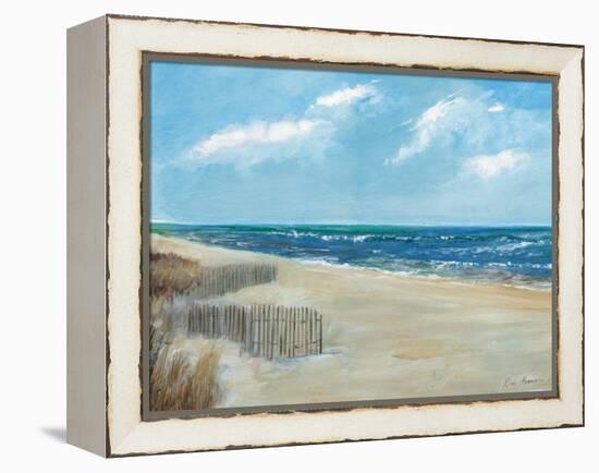 Beach Fences-Ruane Manning-Framed Stretched Canvas