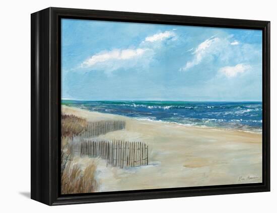 Beach Fences-Ruane Manning-Framed Stretched Canvas