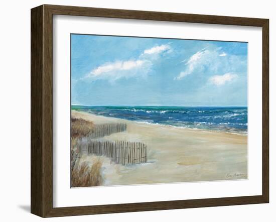 Beach Fences-Ruane Manning-Framed Art Print