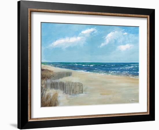 Beach Fences-Ruane Manning-Framed Art Print